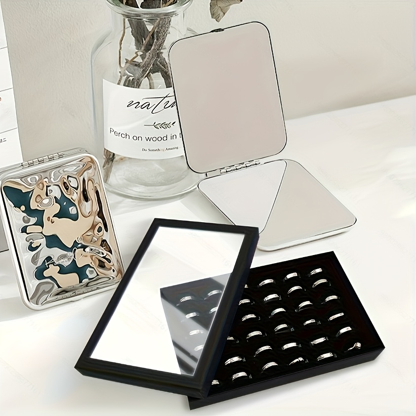Elegant Color Plastic Desktop Ring Display Box